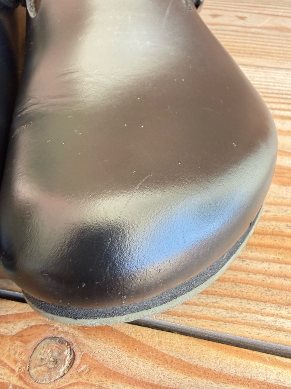 Birkenstock Tokyo Black Leather Clog Mules with Adjustable Strap - Picture 7 of 11